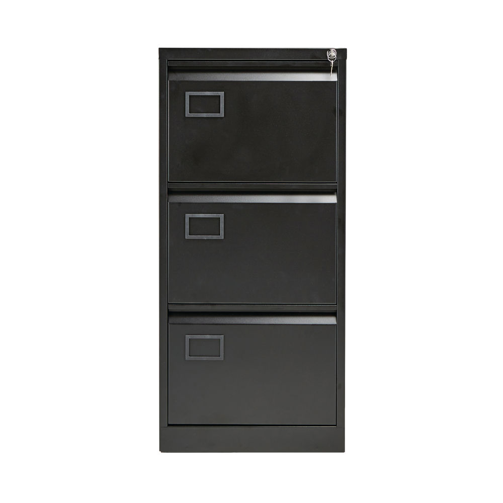 Jemini H1016mm Black 3 Drawer Filing Cabinet