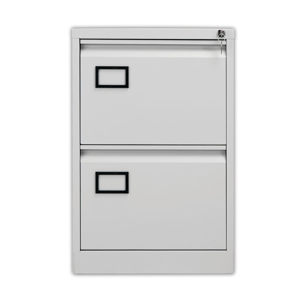 Jemini H711mm Light Grey 2 Drawer Filing Cabinet