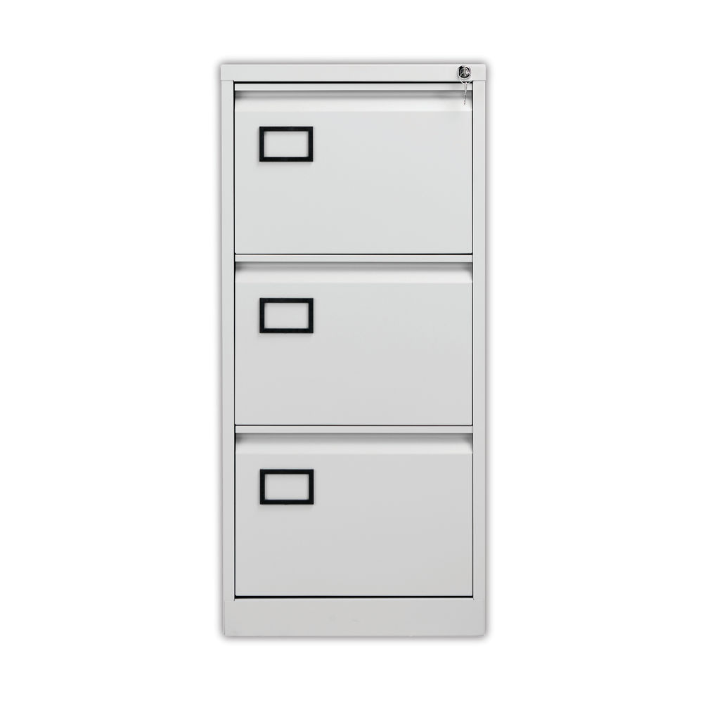 Jemini H1016mm Light Grey 3 Drawer Filing Cabinet