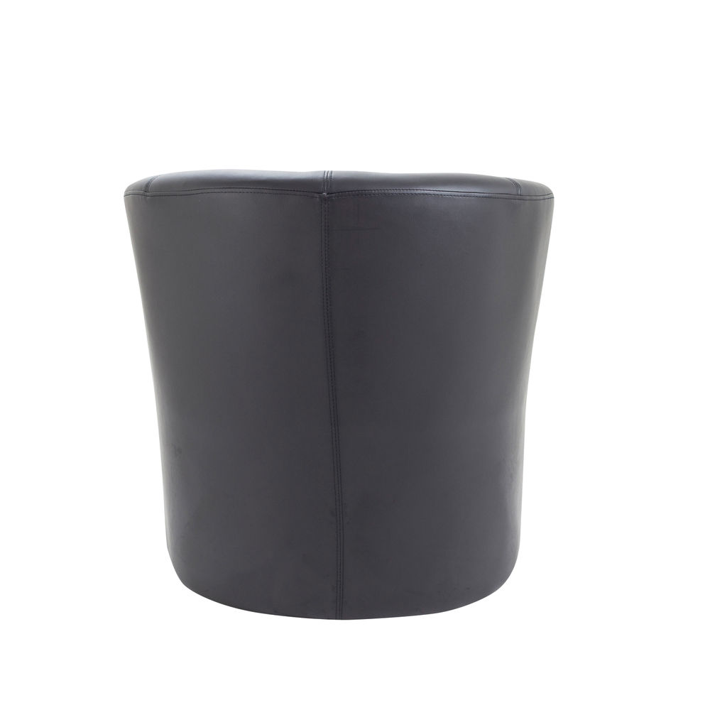 Avior Black Vinyl Tub Chair