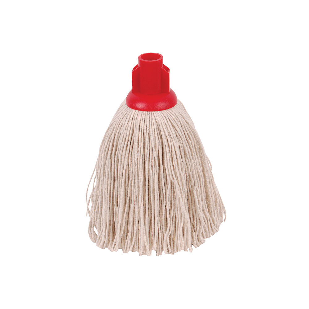 2Work Twine Rough Socket Mop 12oz Red (Pack of 10) 101851R