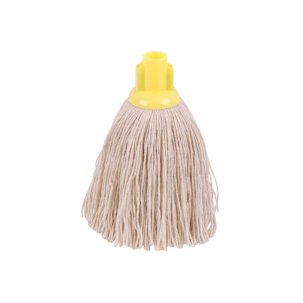 2Work Twine Rough Socket Mop 12oz Yellow (Pack of 10) 101851Y