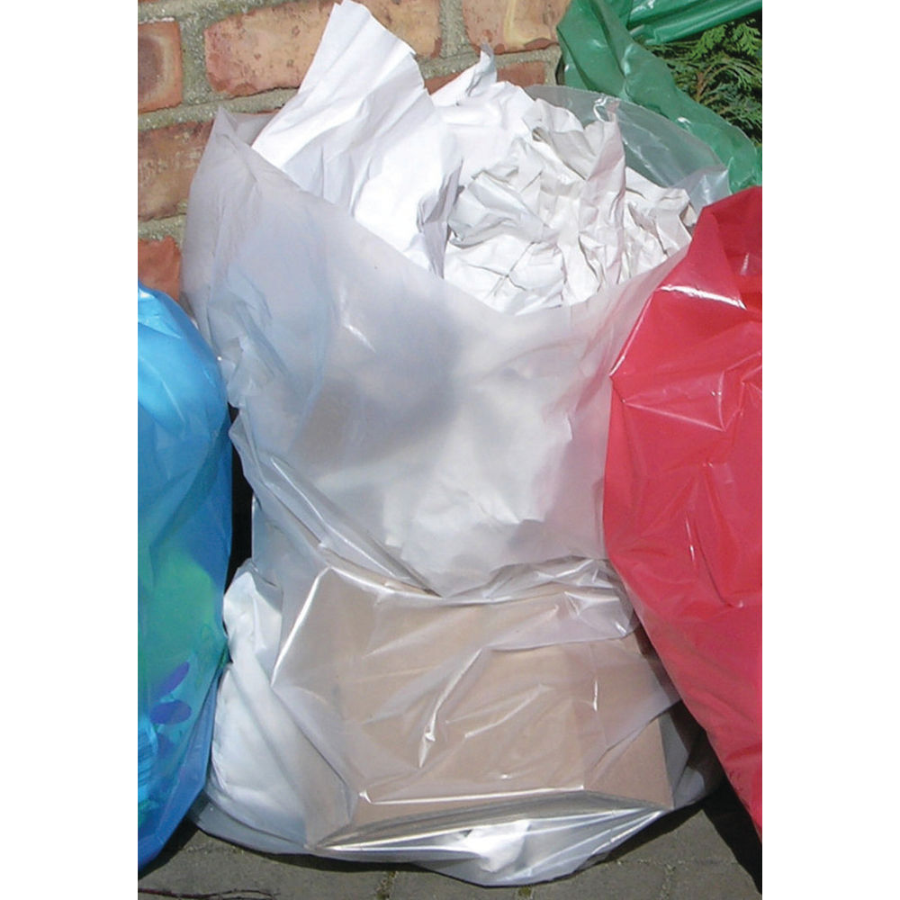 2Work 90 Litre Clear Polythene Bags, Pack of 250 | MVK032