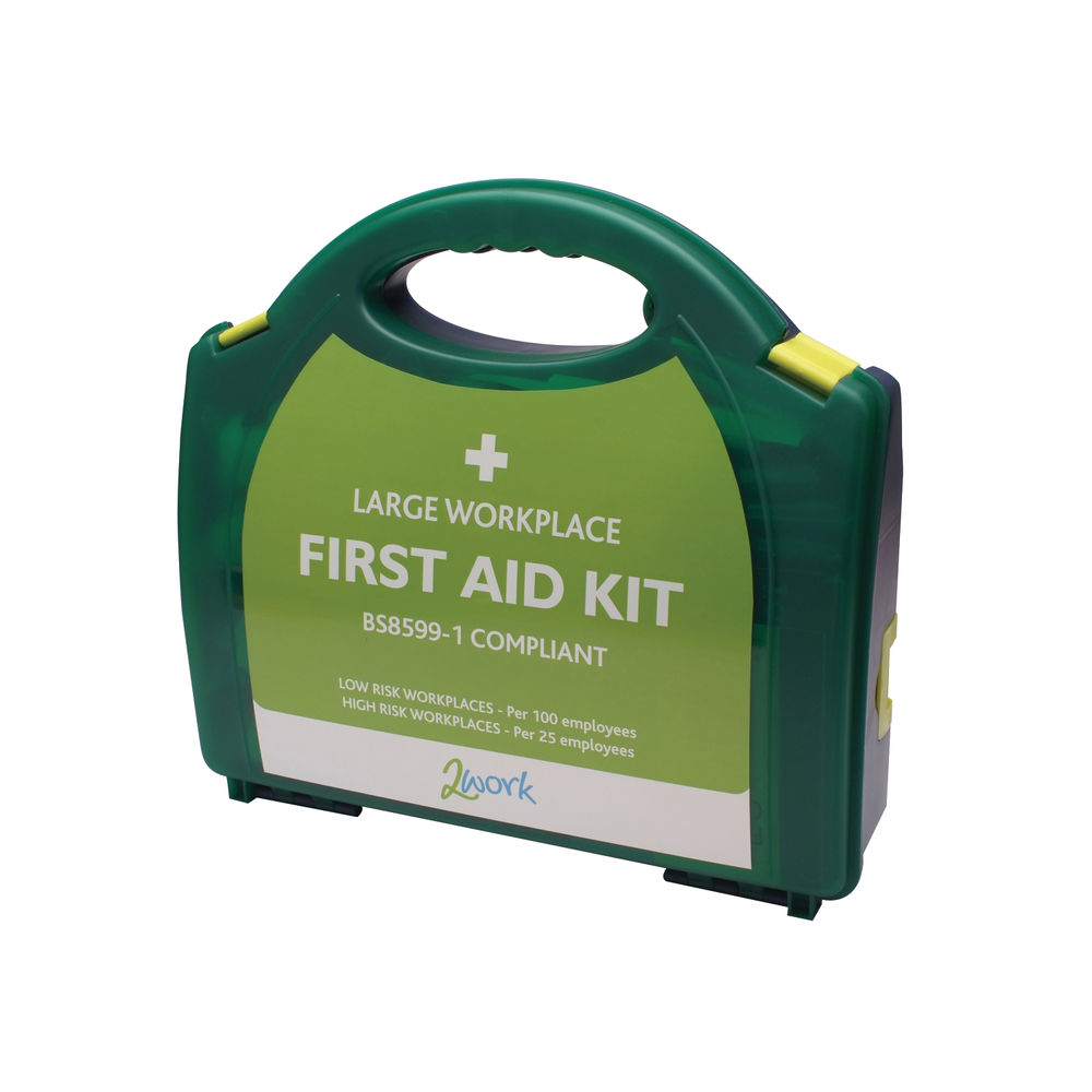 2Work BSI Compliant First Aid Kit Large