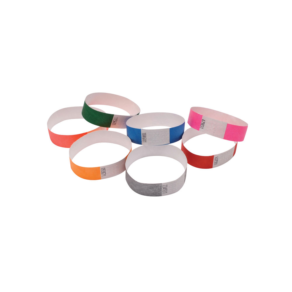 Announce Blue 19mm Wrist Bands (Pack of 1000)