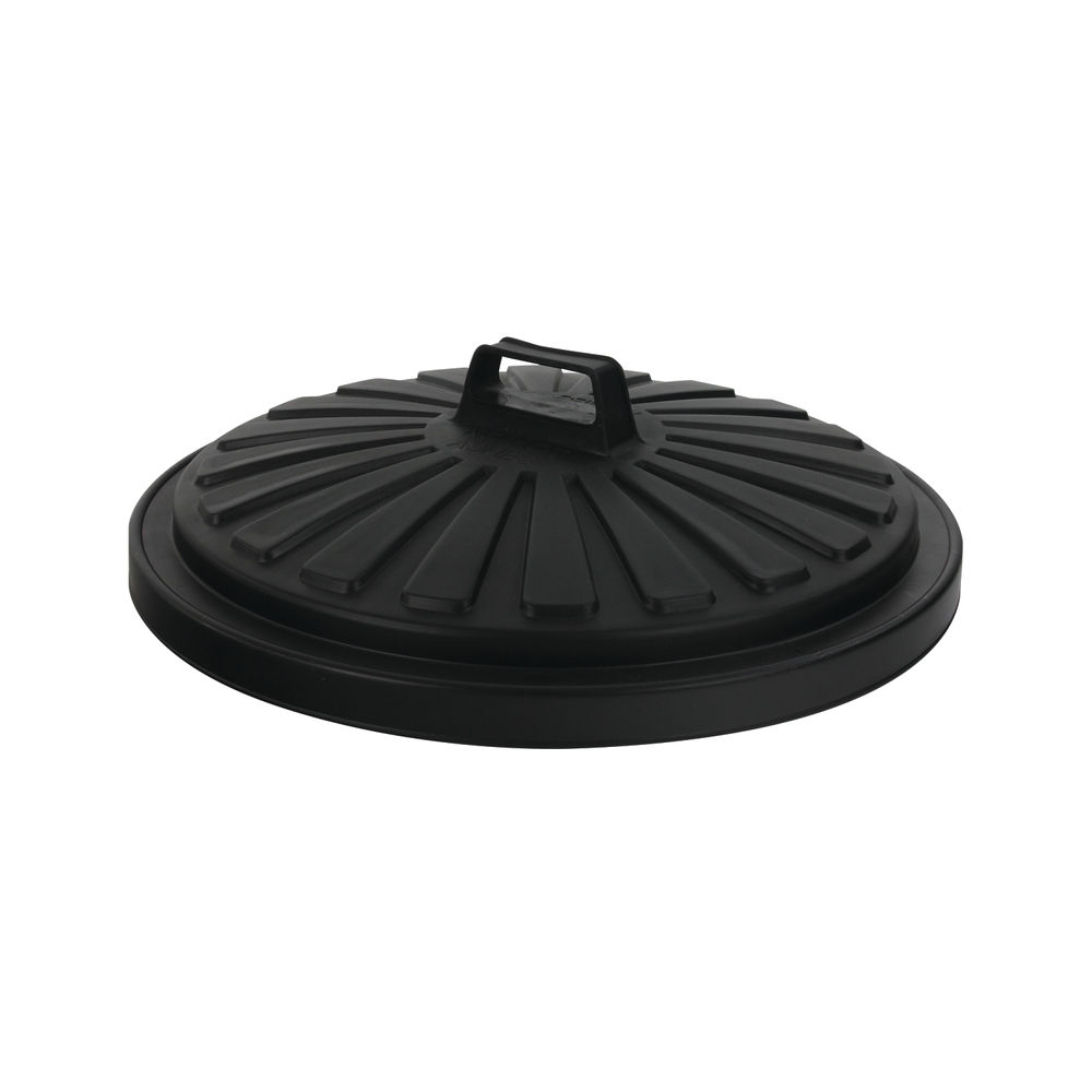 Addis Dustbin Lid Round 90 Litre Black 0766MOB