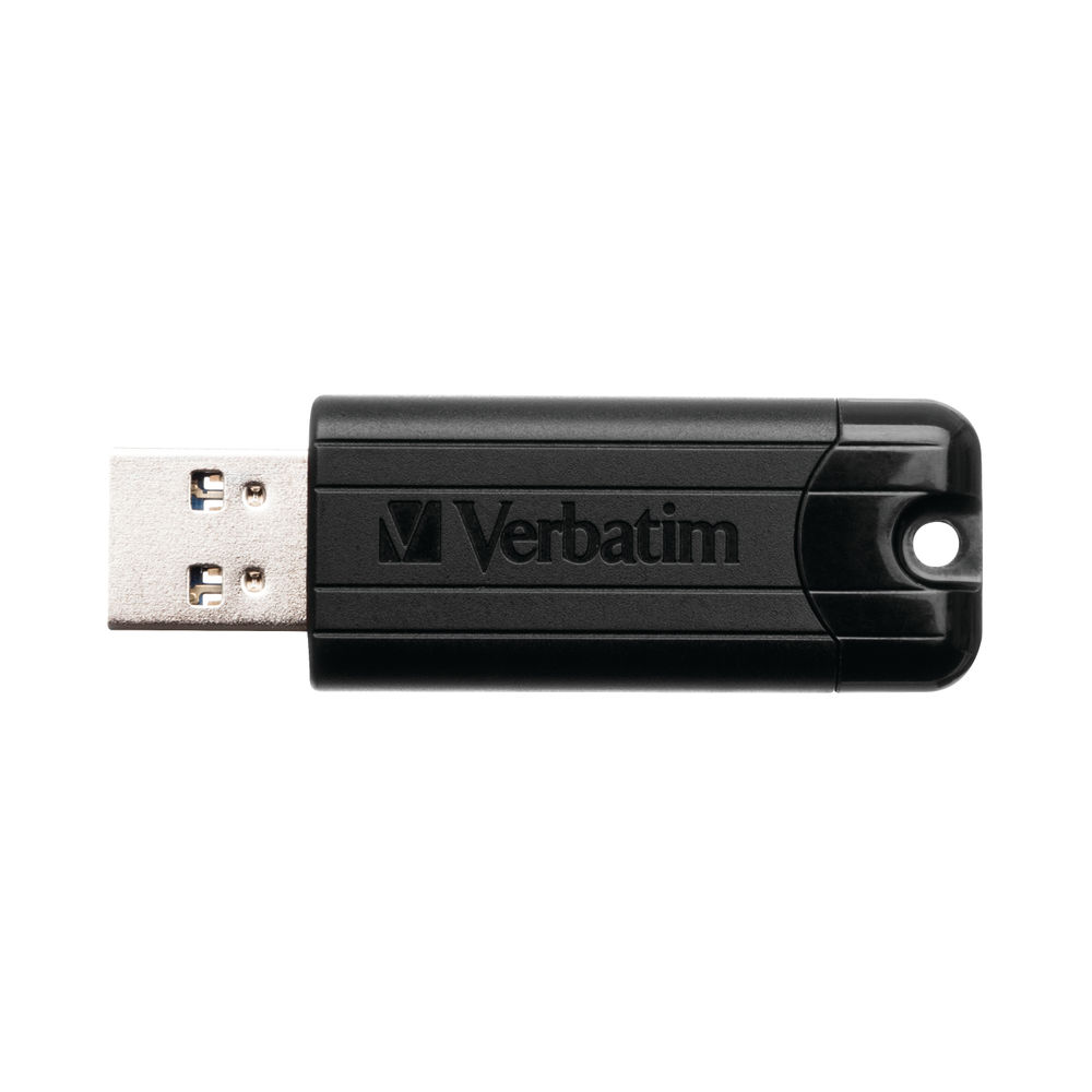 Verbatim Pinstripe 16GB Black Flash Drive USB 3.0