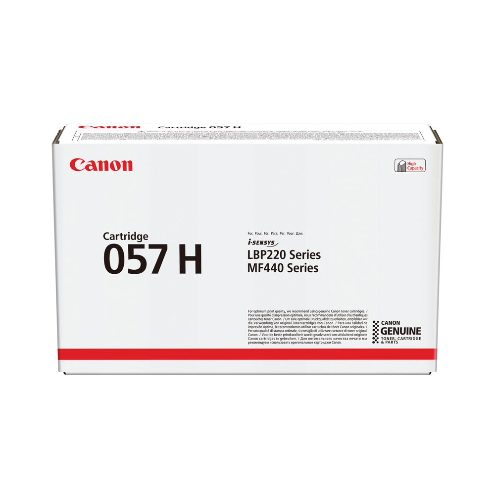 Canon 057H Black Toner Cartridge - High Capacity - 3010C002