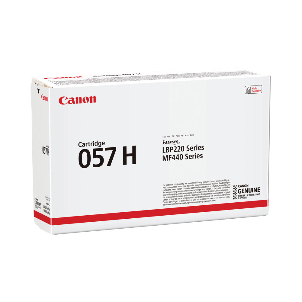 Canon 057H Black Toner Cartridge - High Capacity - 3010C002