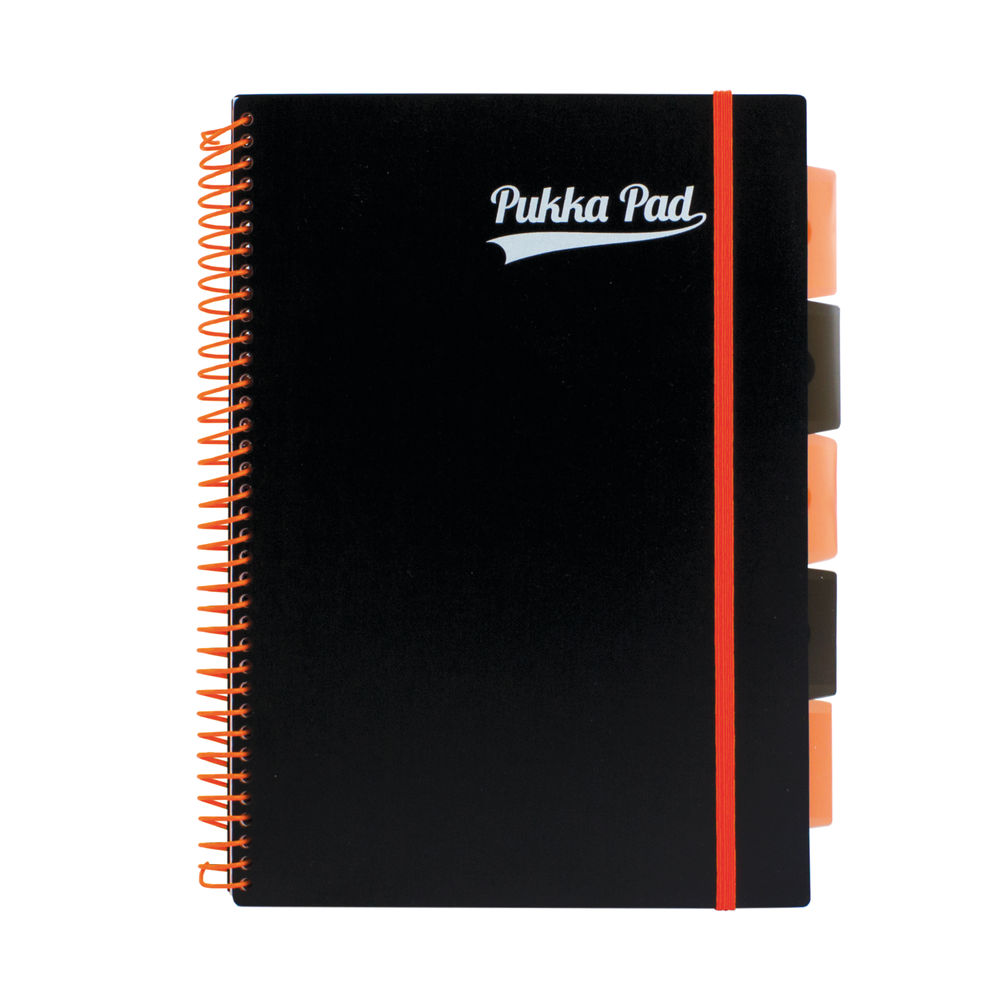 Pukka Pad A4 Black Ruled Wirebound Notebooks (Pack of 3)