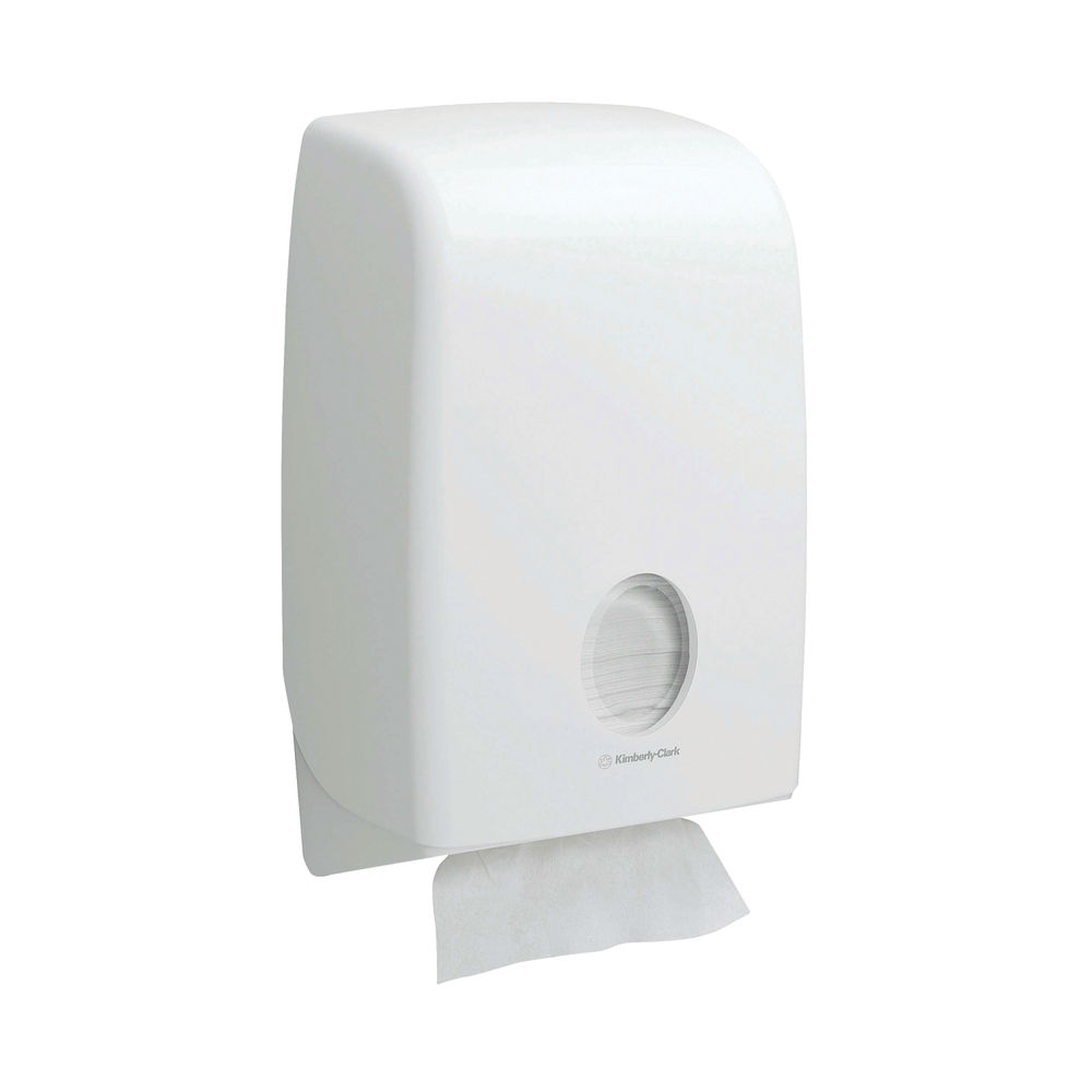 Aquarius White Folded Hand Towel Dispenser