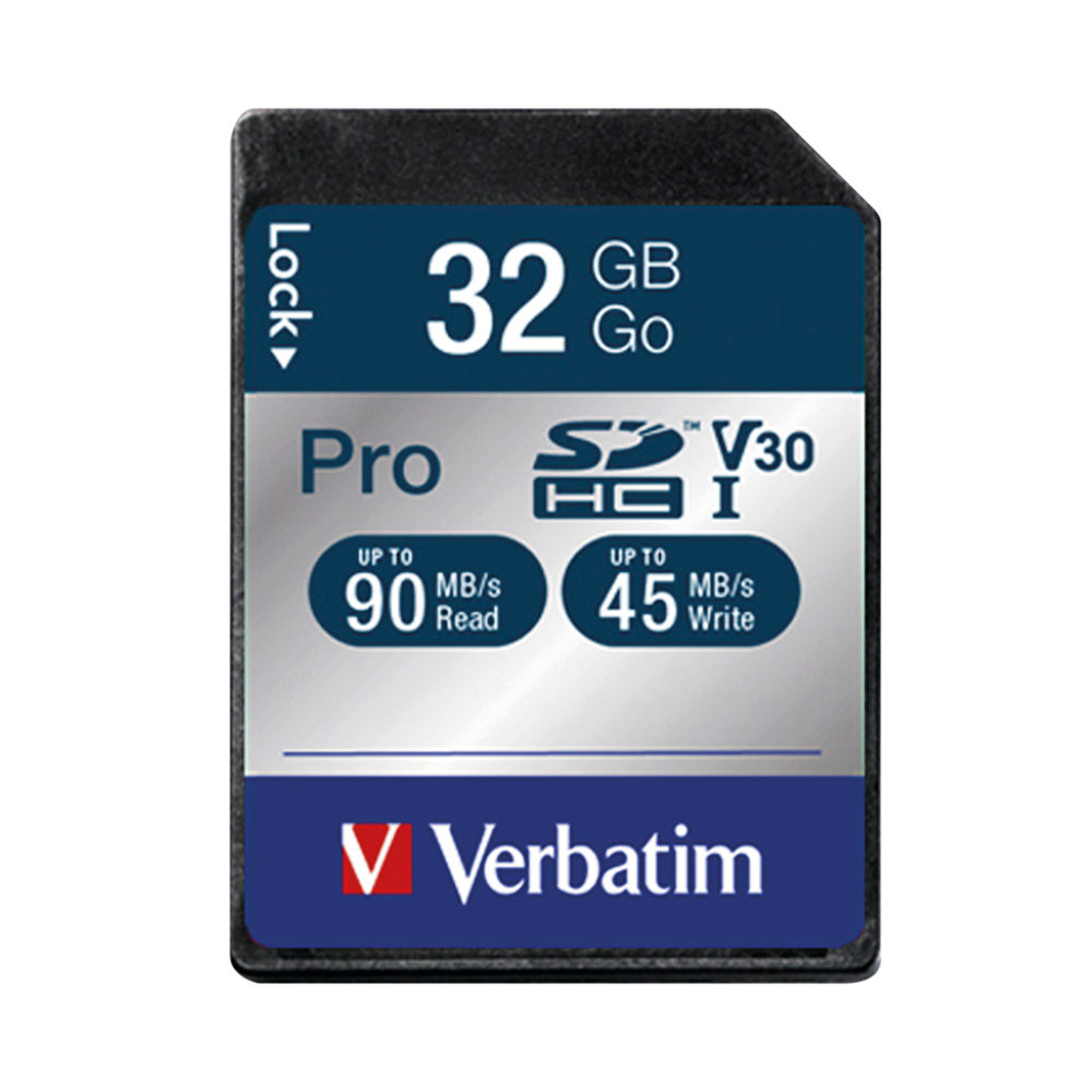 Verbatim 32GB Pro U3 SDHC Memory Card