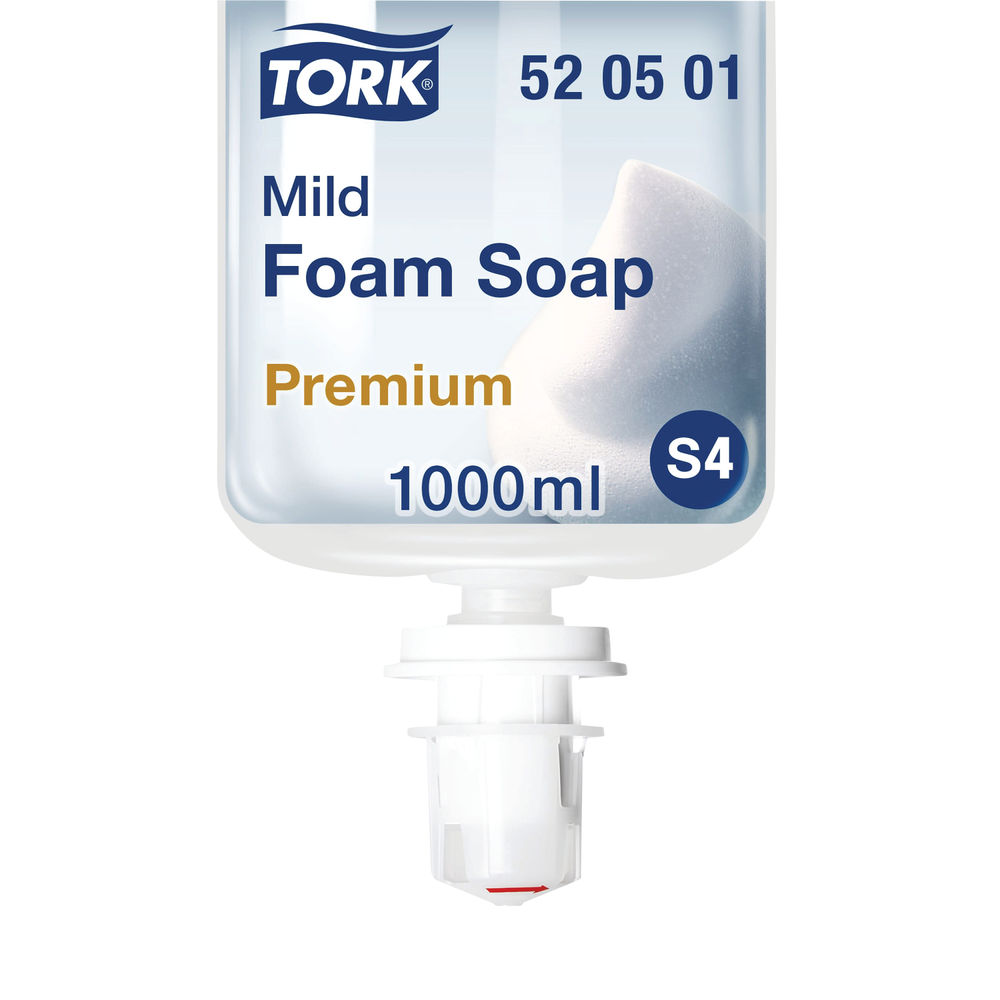 Tork Mild Foam Soap S4 Refill 1 Litre (Pack of 6) 520501