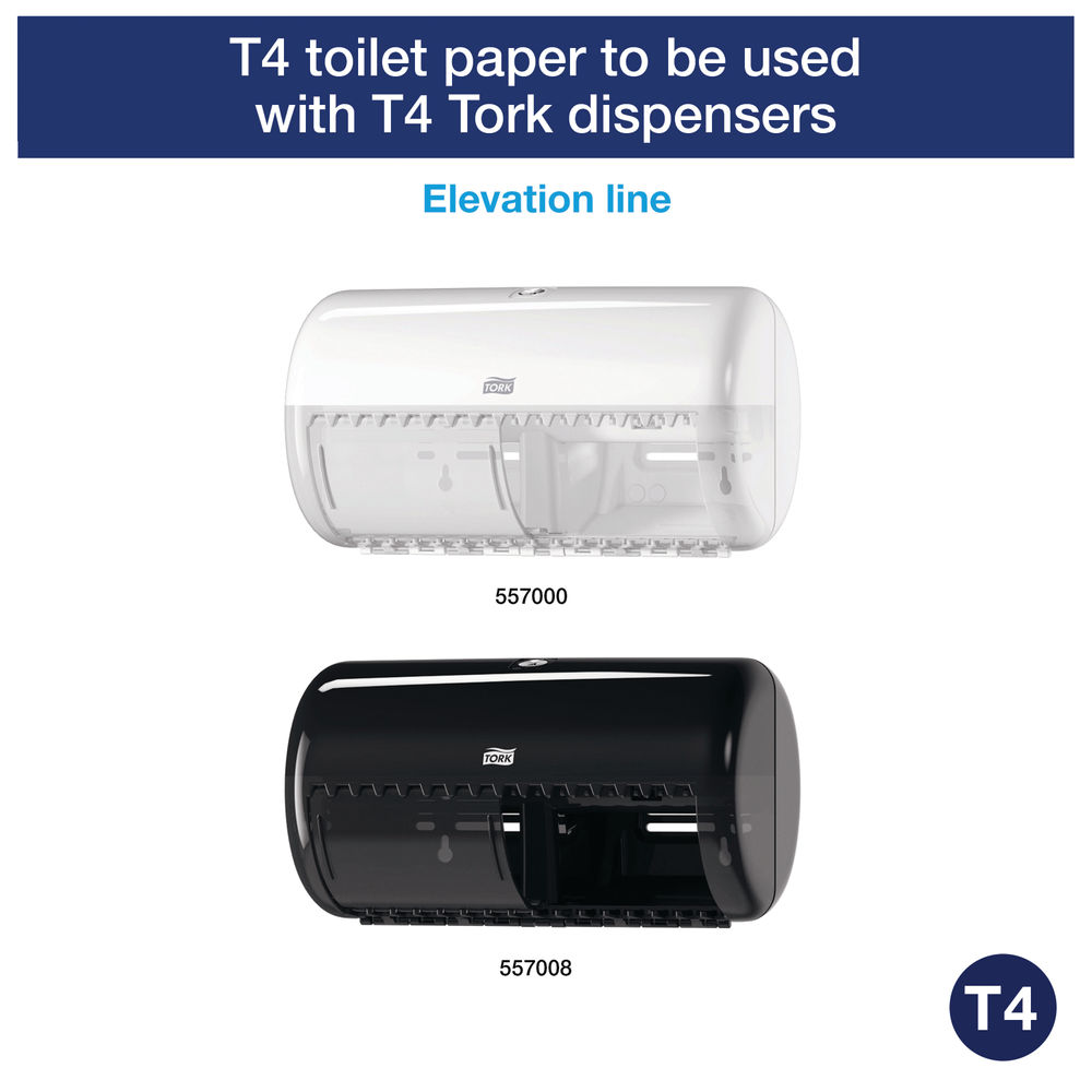 Tork T4 White 2-Ply 320 Sheet Conventional Toilet Rolls (Pack of 36)