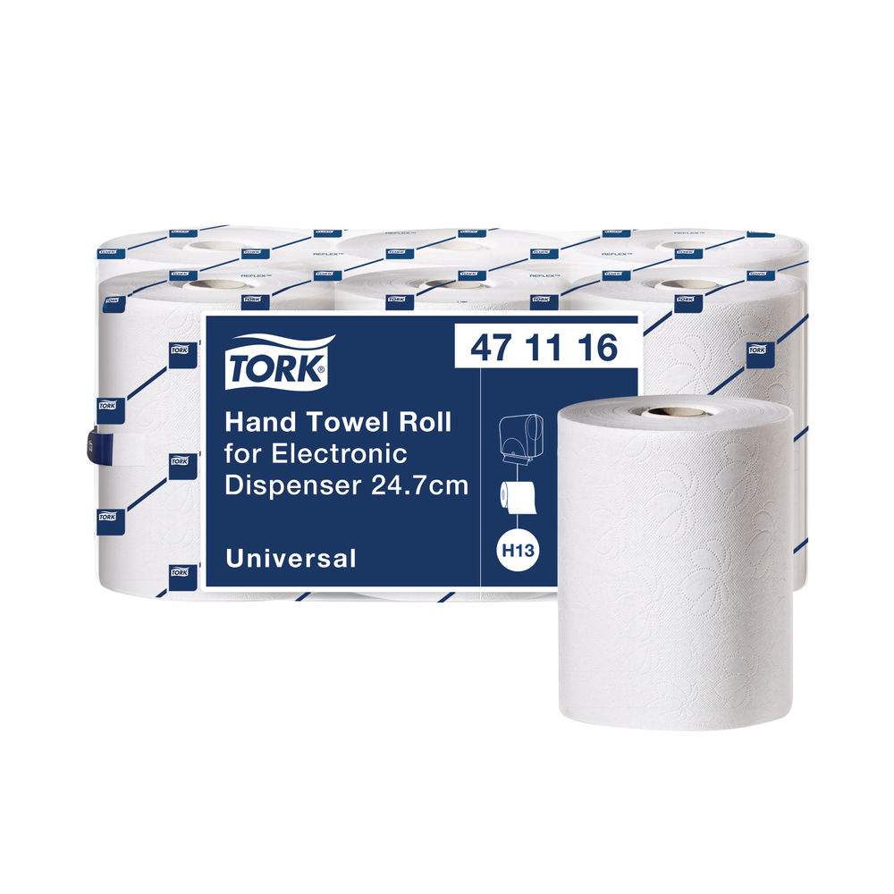 Tork Electronic White 1-Ply Hand Towel Rolls (Pack of 6)