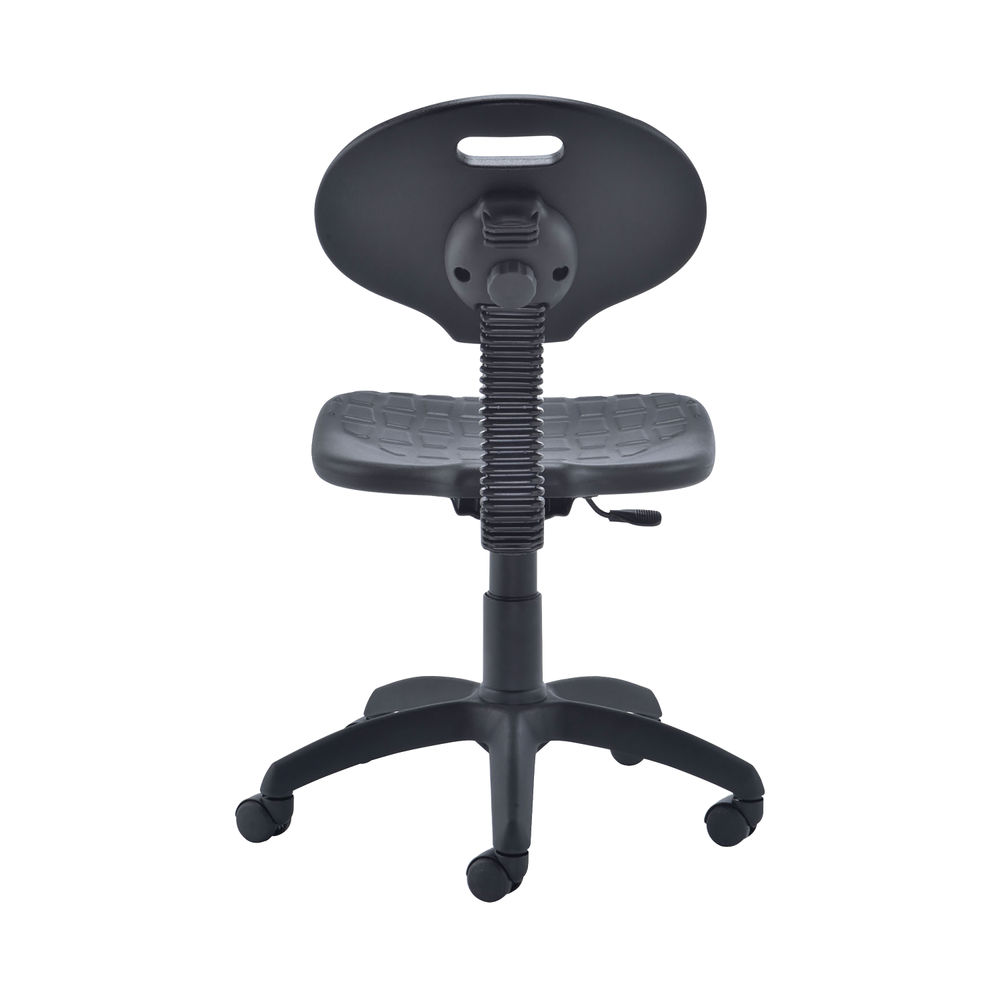 Jemini Black Polyurethane Factory Operators Chair