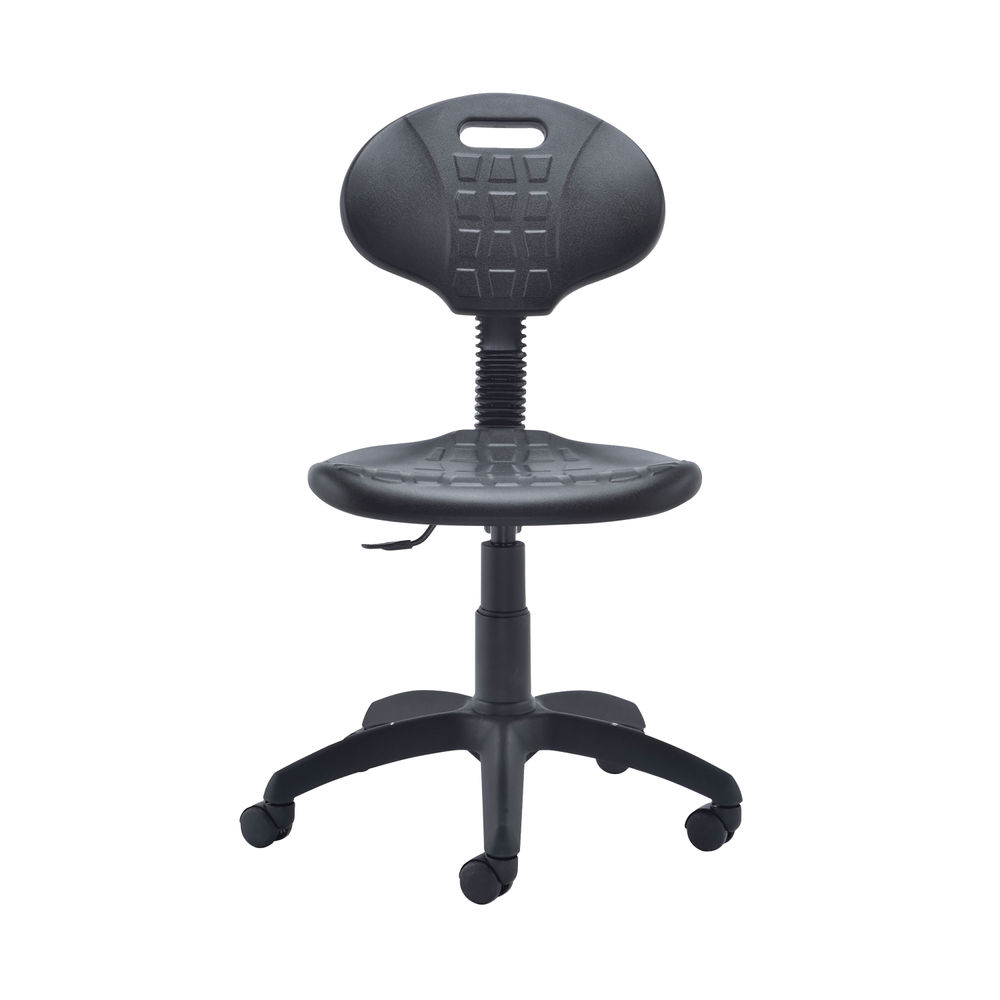 Jemini Black Polyurethane Factory Operators Chair