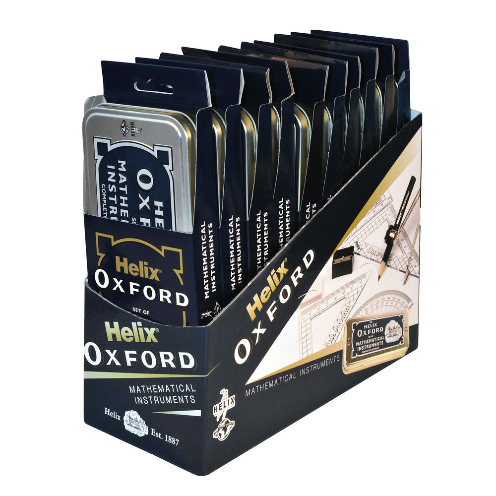 Helix Oxford Mathematical Instruments Sets Pack Of 10 170505