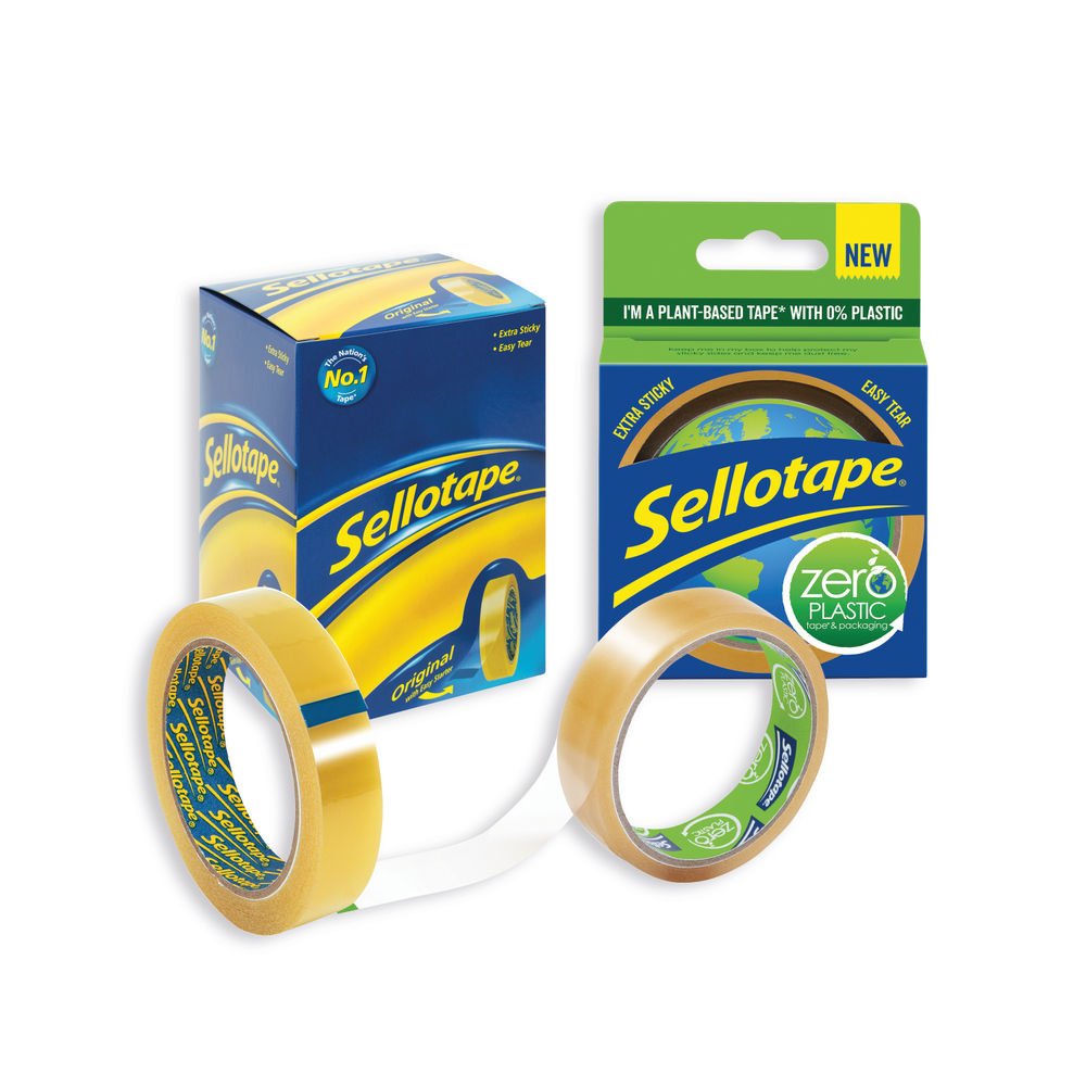 Sellotape Golden Tape 24mmx66m Pack 6 FOC Zero Plastic Tape