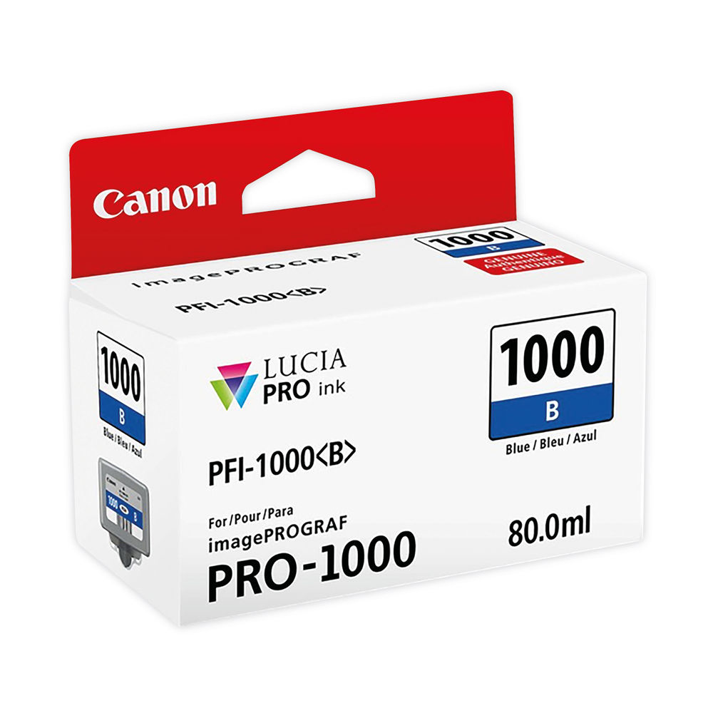 Canon PFI-1000B Blue Ink Cartridge - 0555C001