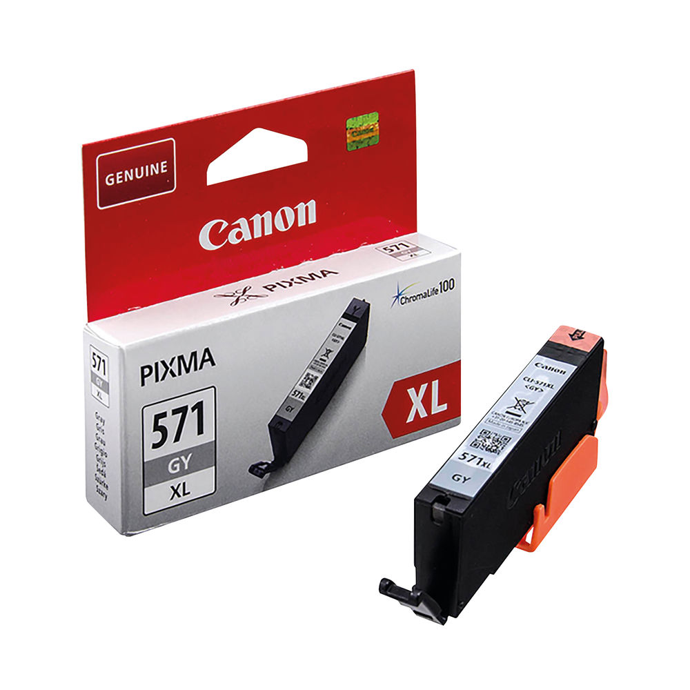 Canon 571XL Grey High Capacity Ink Cartridge - 0335C001