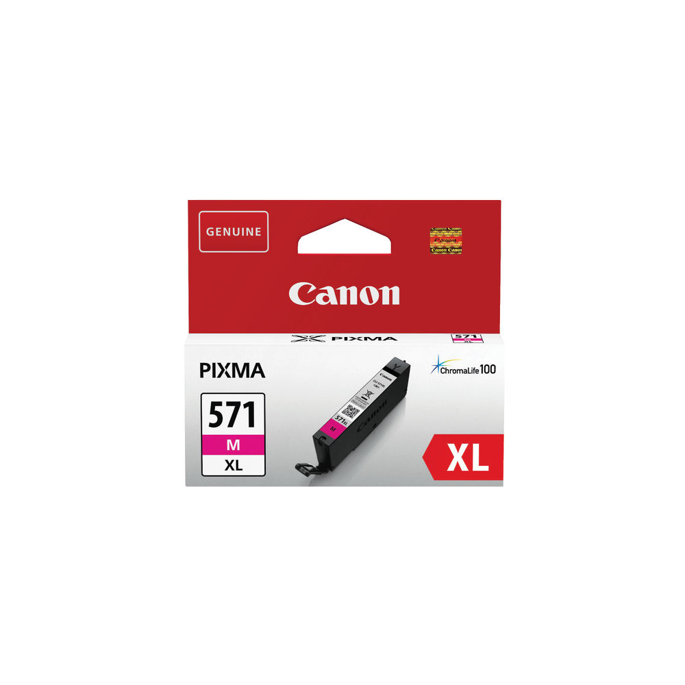 Canon CLI-571XL Magenta High Capacity Ink Cartridge - 0333C001