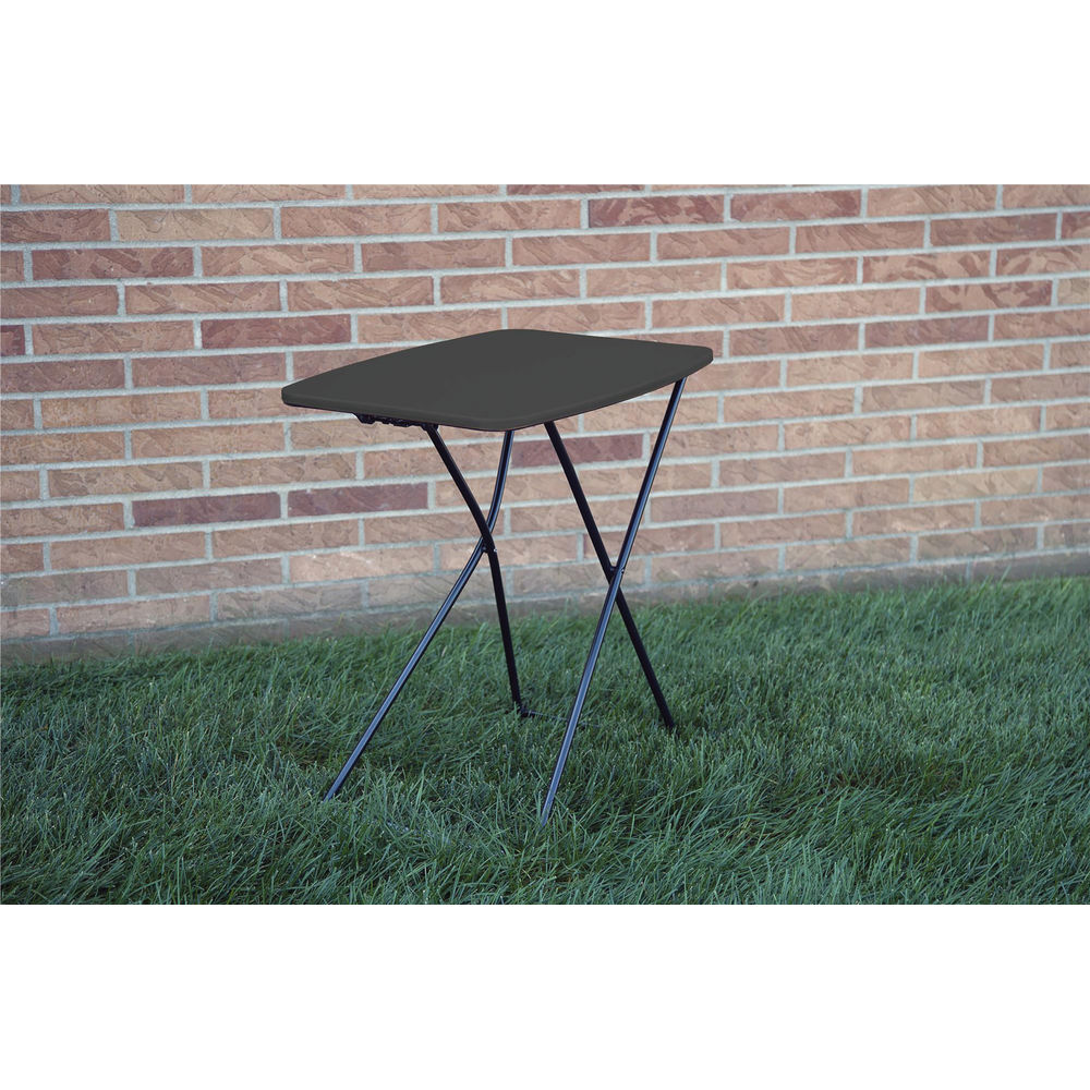 Adjustable US HT 18 x 26 Folding Table Black (Pack of 2)