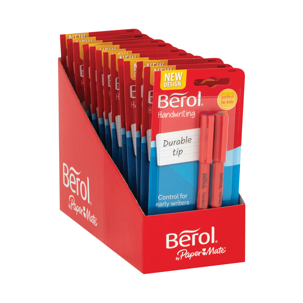 Berol Handwriting Blue Blister Pens (Pack of 24)