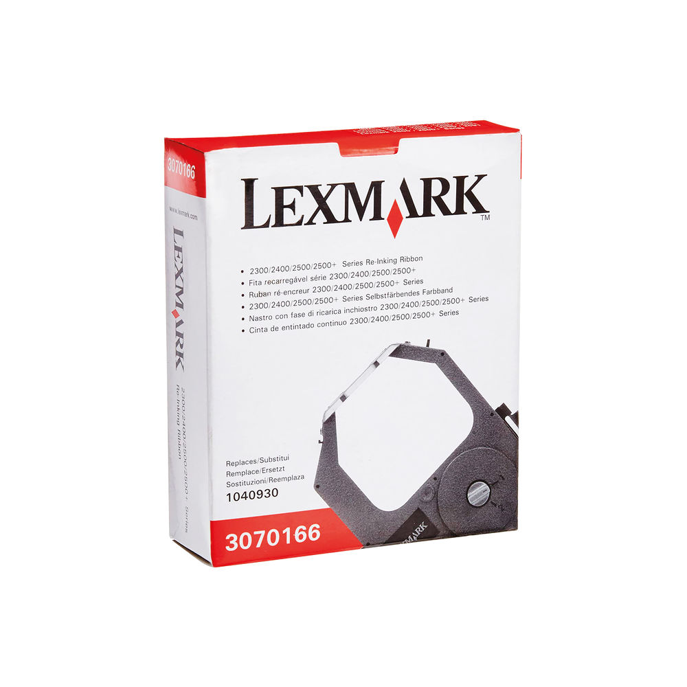 Lexmark Black Standard Yield Re-inking Ribbon 3070166