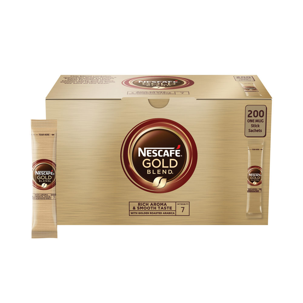 Nescafe Gold Blend One Cup Coffee Sachets (Pack of 200)