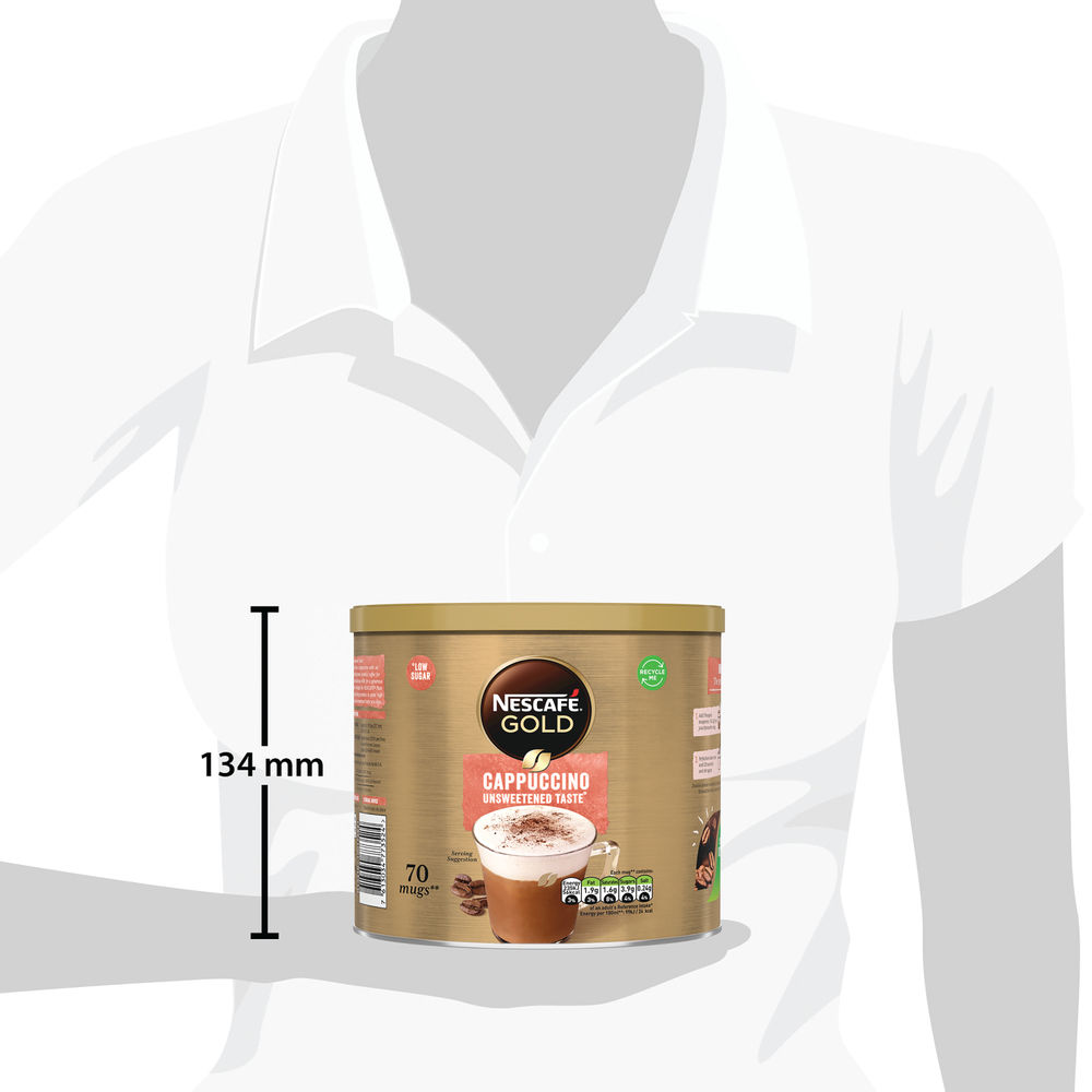 Nescafe 1kg Gold Unsweetened Cappuccino