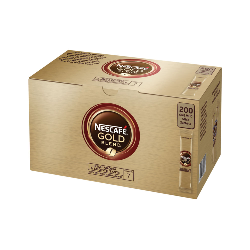 Nescafe Gold Blend One Cup Coffee Sachets (Pack of 200)