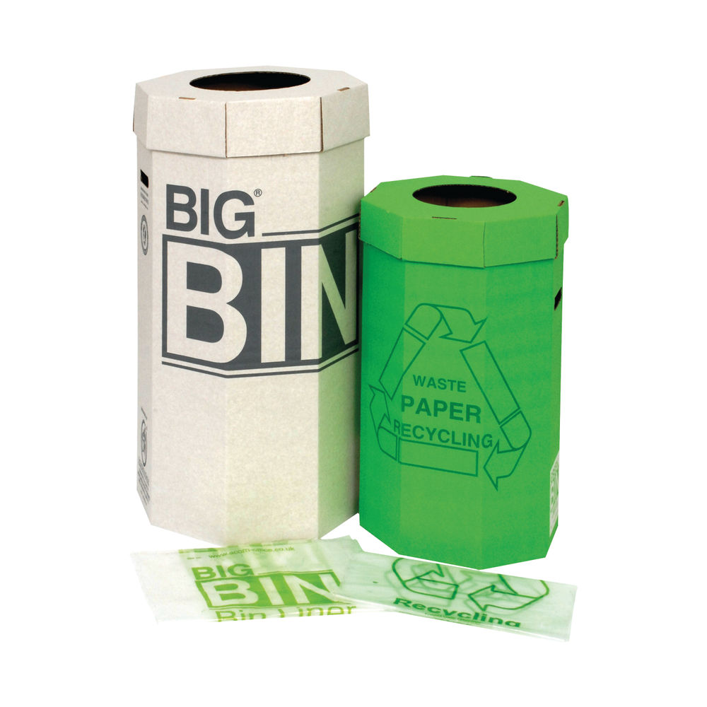 Acorn Big Bin 160L Cardboard Recycling Bin (Pack of 5)