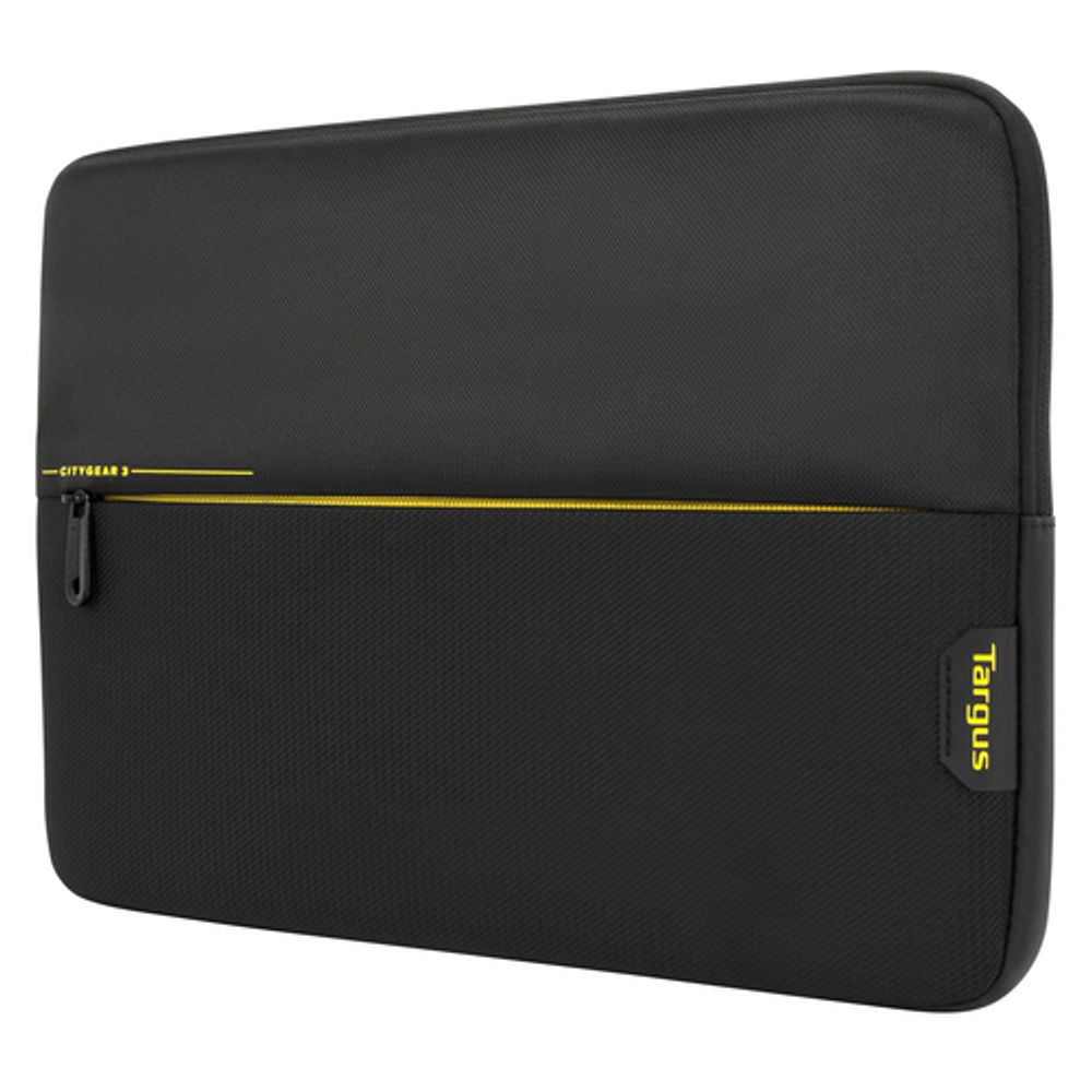 Targus CityGear 3 15.6 Inch Laptop Sleeve 375x22x275mm Black/Yellow TSS994GL