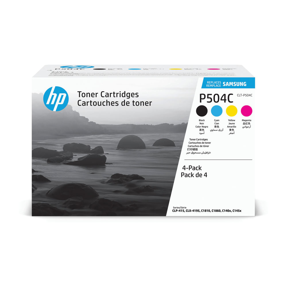 Samsung CLT-P504C CYMK Toner Cartridge (Pack of 4) | SU400A