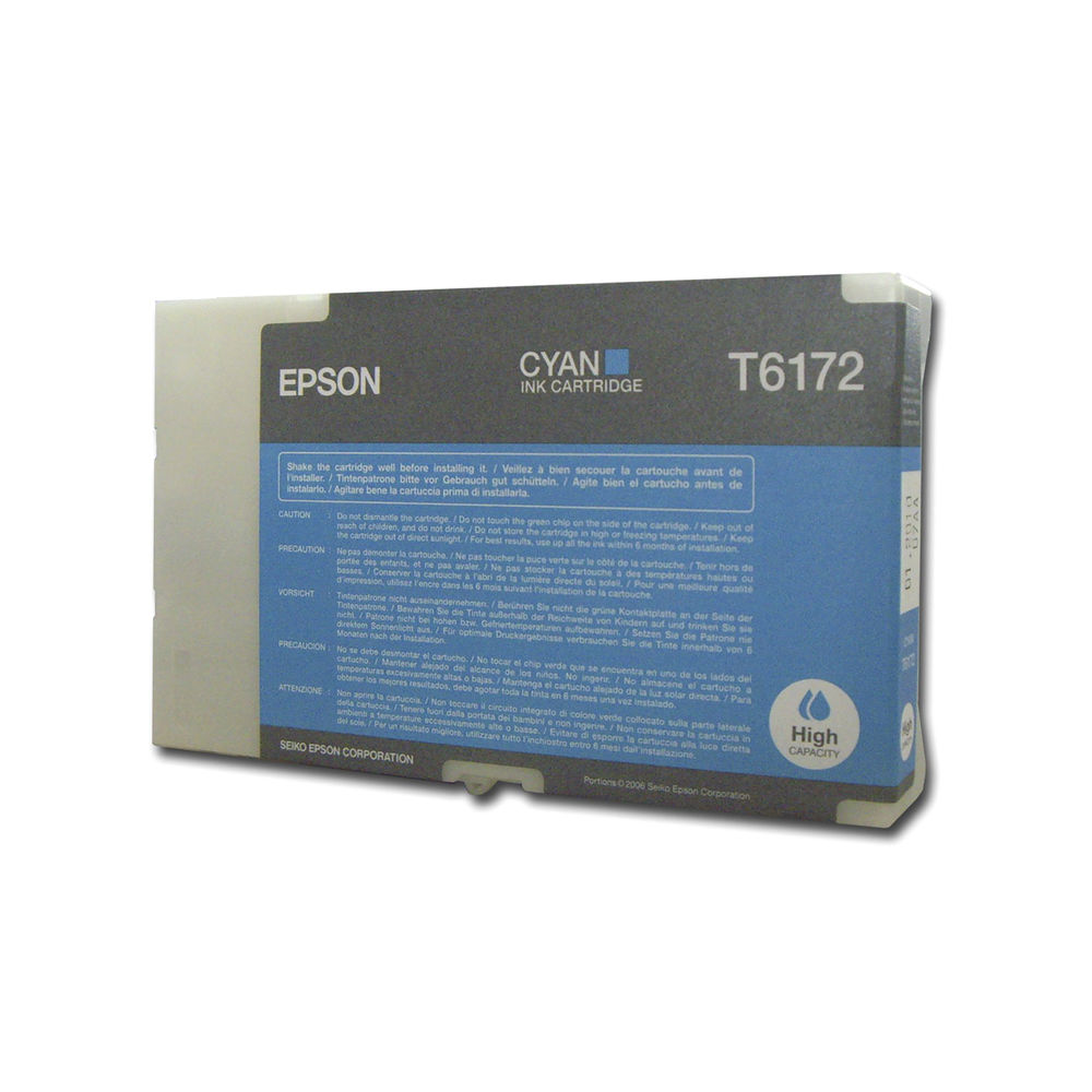 Epson T6172 High Capacity Inkjet Cartridge Cyan