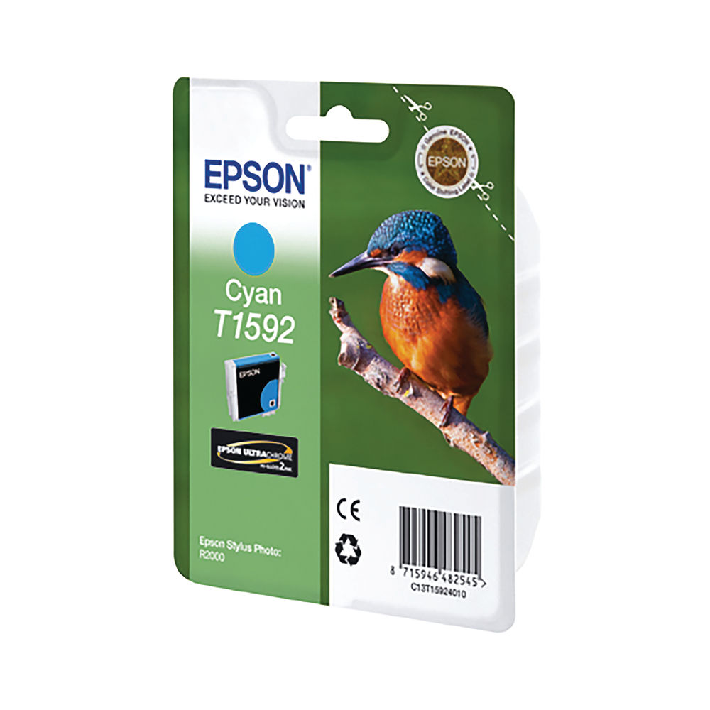 Epson T1592 Cyan Ink Cartridge - C13T15924010