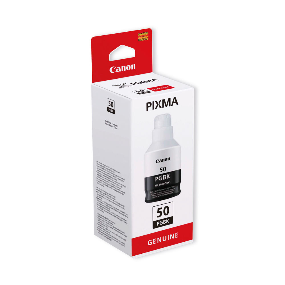 Canon GI-50PGBK Black Ink Bottle - High Capacity - 3386C001