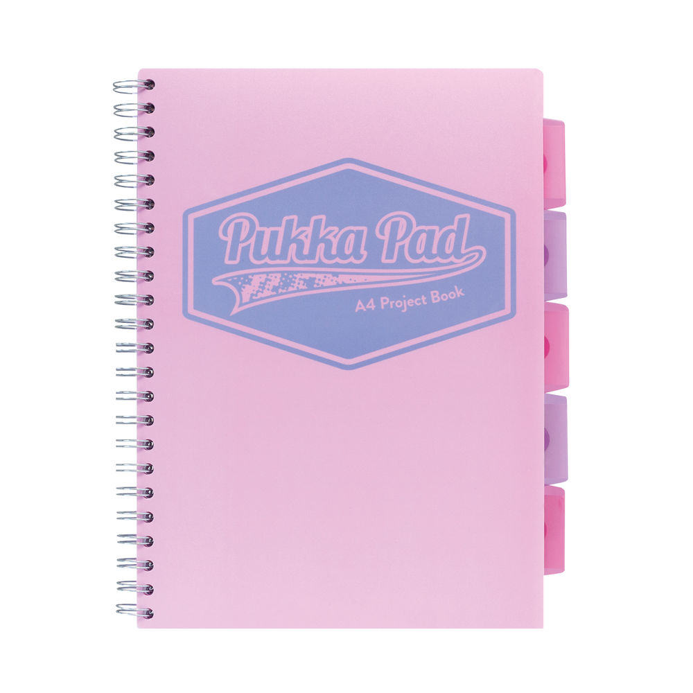 Pukka Pad Assorted Pastel A4 Project Book (Pack of 3)