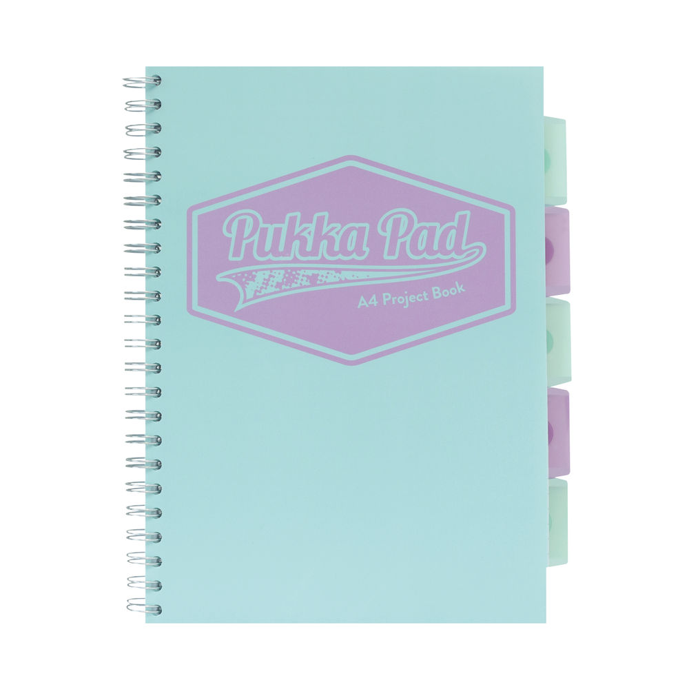 Pukka Pad Assorted Pastel A4 Project Book (Pack of 3)