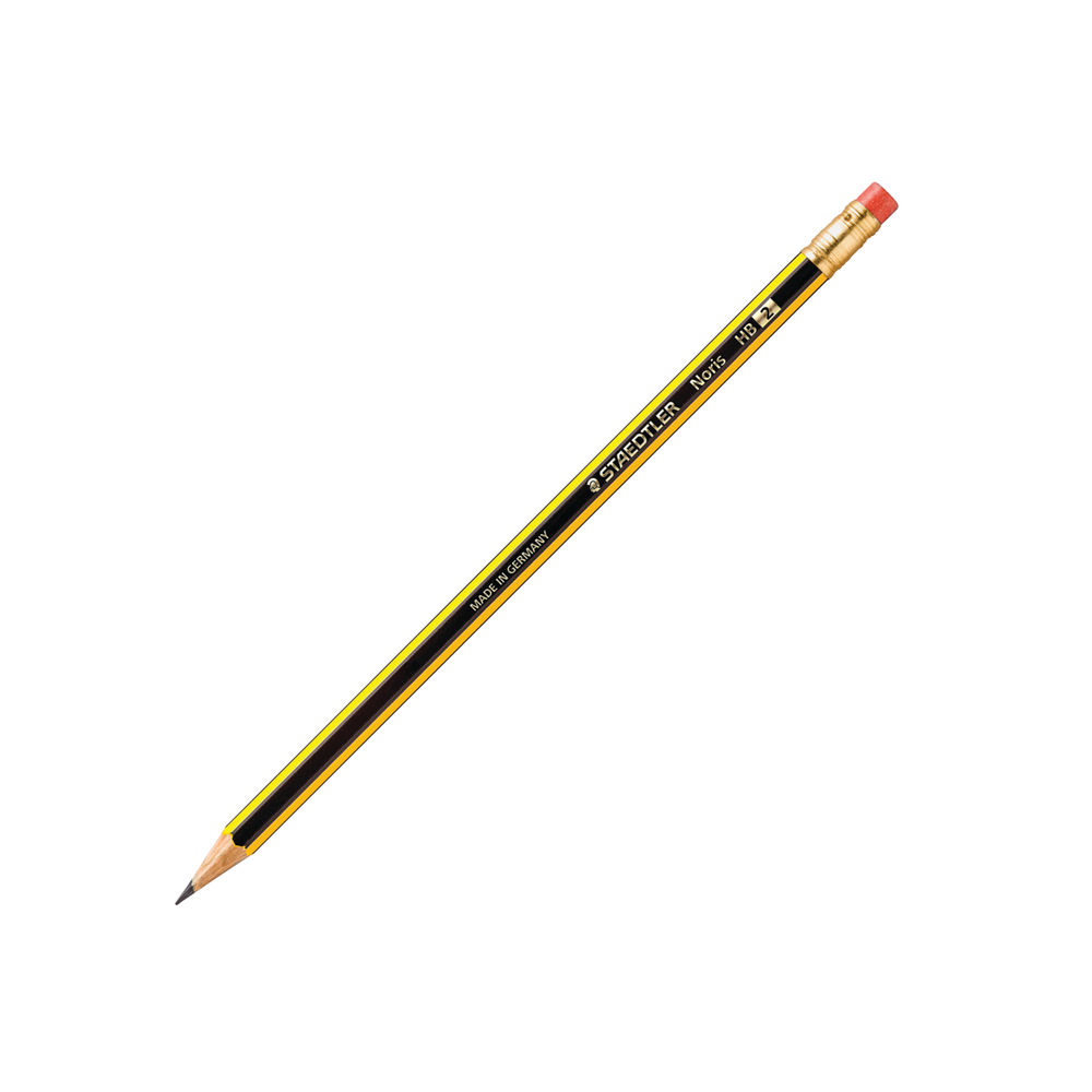 Staedtler Noris 122 Rubber Tipped HB Pencil (Pack of 12) 122-HBRT