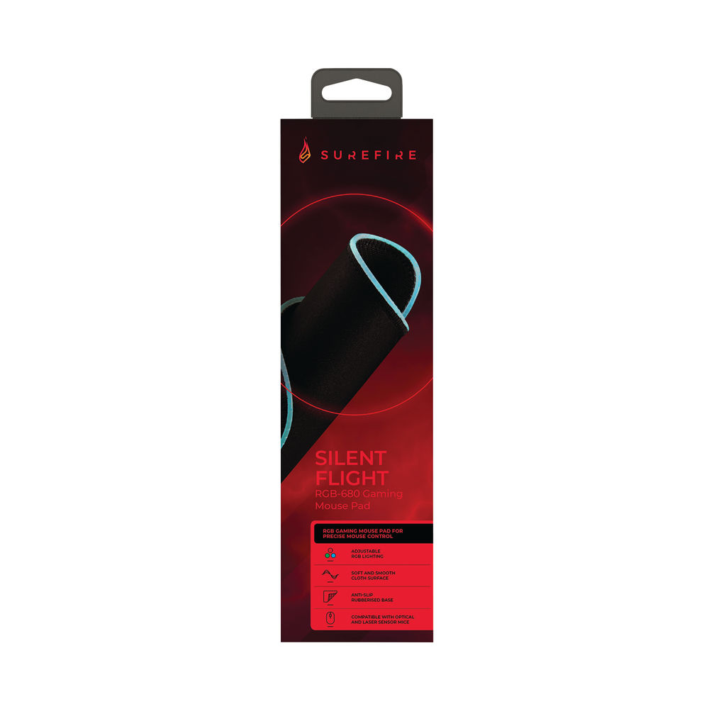 SureFire Silent Flight RGB-680 Gaming Mouse Pad 48813