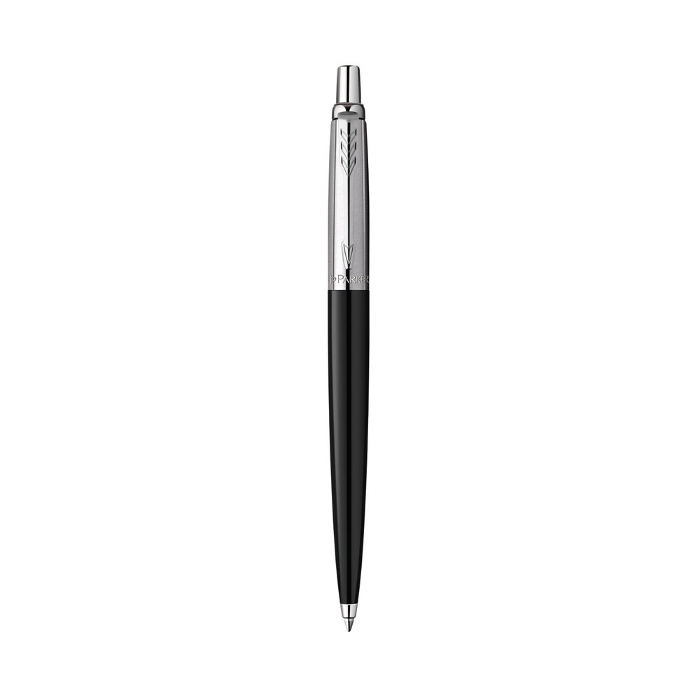 Parker Jotter Ballpoint Pen Medium Tip Black Barrel Blue Ink