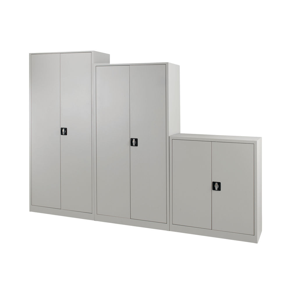 Talos 1950mm Grey Double Door Stationery Cupboard