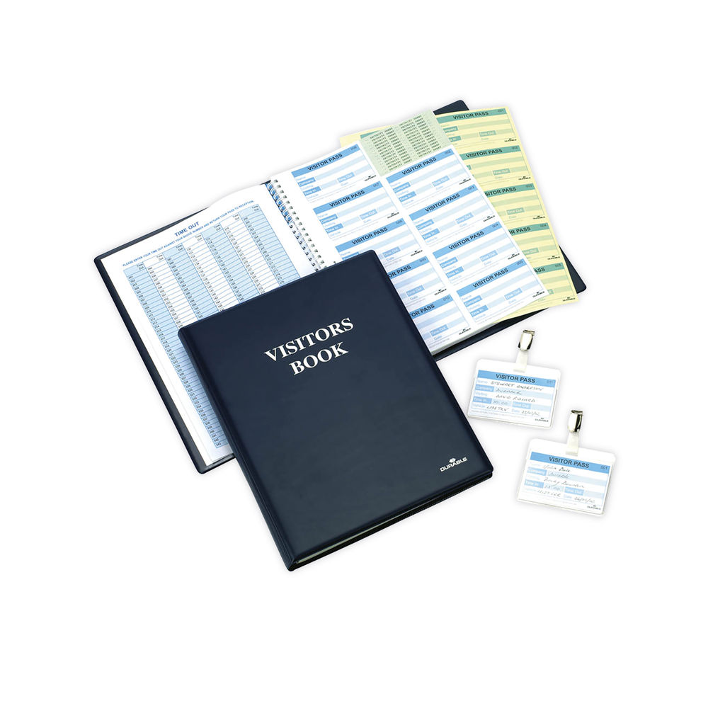 Durable Visitors Book with 300 Badge inserts 1465/00