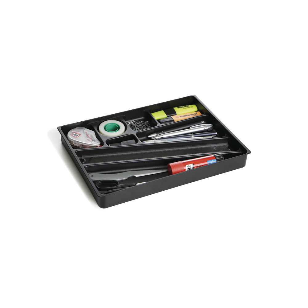 Durable Black Desk Drawer Organiser - 1712004058