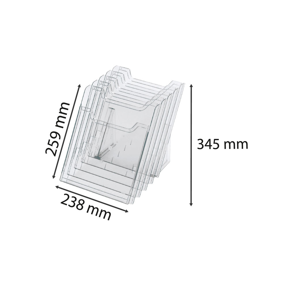 Exacompta Document/Literature Display Holder A4 Portrait Clear