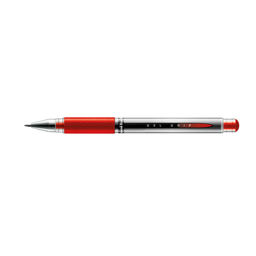 uni-ball Signo Gel Grip Rollerball Pen Red (Pack of 12)