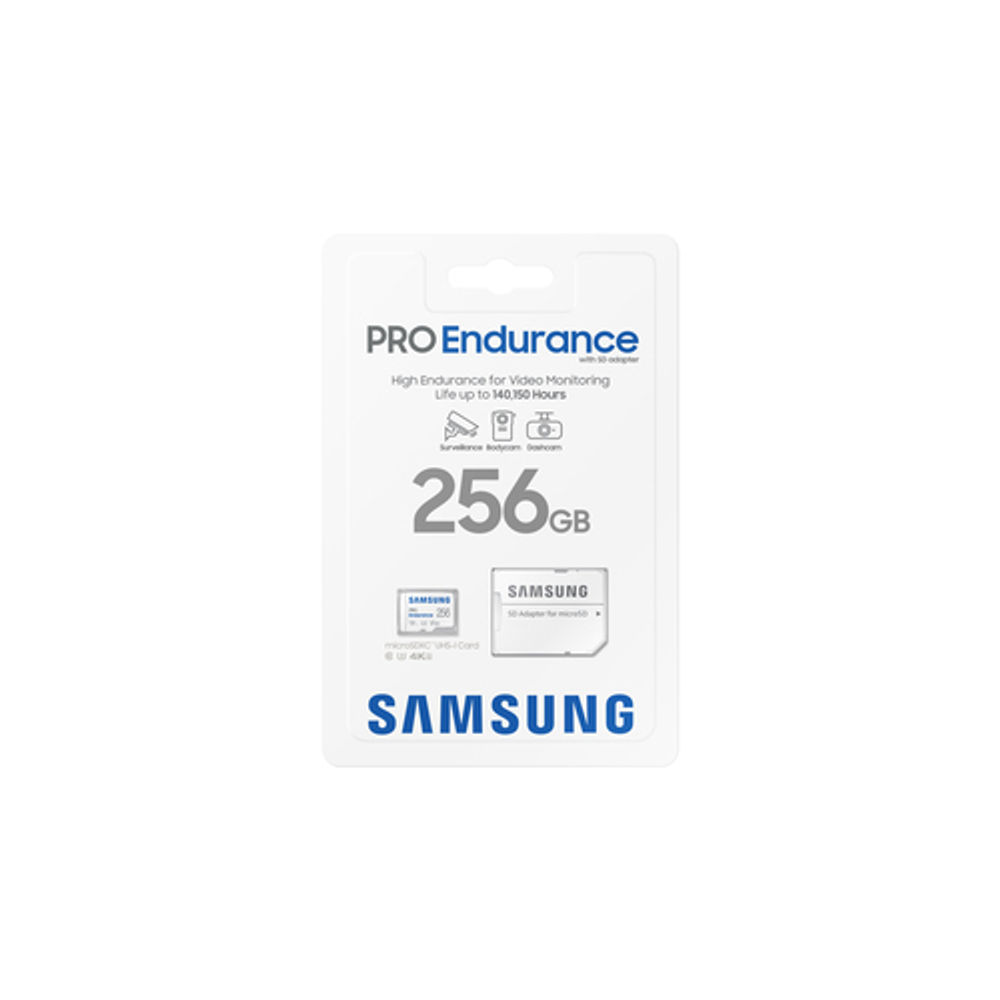 Samsung PRO Endurance MicroSDXC Card UHS-I Class 10 256GB White