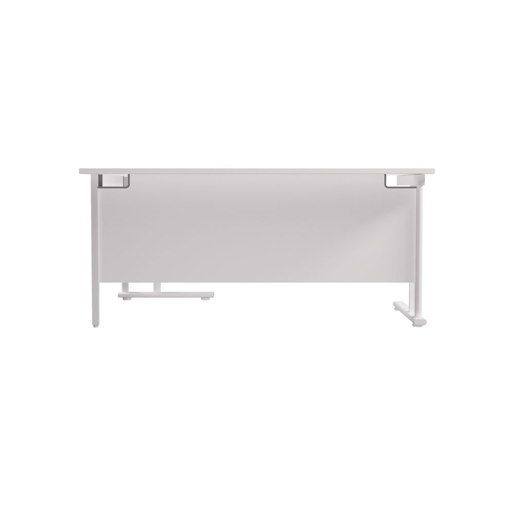 Jemini White/White Cantilever Right Hand Radial Desk